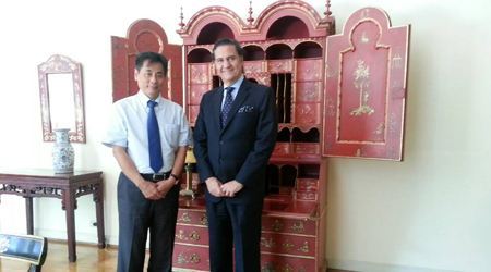 葡萄牙驻华大使会晤世贸通集团董事长Winner Xing博士